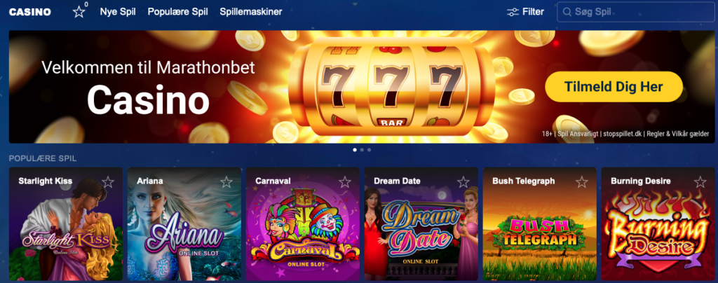 Spil casino hos Marathonbet